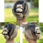 Camila Paris CP2317 French Hair Barrette Clip, Flexible Ponytail Holder No Metal Parts, Strong Hold Grip Hair Clips for Women, No Slip and Durable Styling Girls Hair Accessories, Made in France