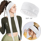 Satin Lined Open Turban Headband Mens Sweatband Sports Headband for Running,Cycling,Basketball,Yoga,Fitness Workout Stretchy Unisex Hairband