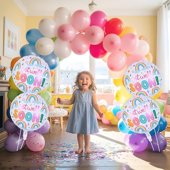18 Inch Get Well Soon Foil Balloons Set - Image 6