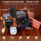 Boar Bristle Hair Brush Since 1965 British Craftsmanship, Handmade Natural Wooden Slick Back Hairbrush/Beard Brush, Pure Soft Bristles Gentle Detangling Women Men Kids Thin Fine Hair, Smooth & Shine
