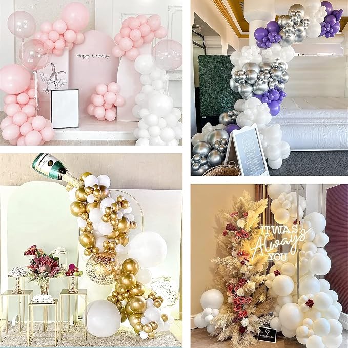 50 Pack White Balloons 12 Inch - Image 7