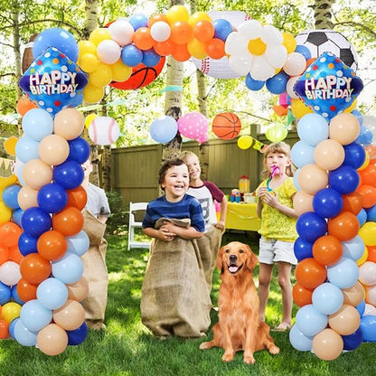 Blue and Orange Balloon Column Stand Kit Set of 2 - Image 2