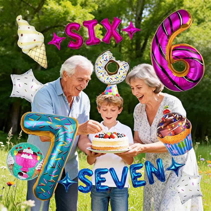 6 7 Birthday Decorations, 6 7 Balloons - Image 6