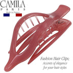 Camila Paris CP3232 French Hair Clips, Large Side Slide Hair Clips for Volume Hair, Strong Hold No Slip Grip, Girls Hair Claw Clips for Women, Durable Styling Girls Hair Accessories, Made In France