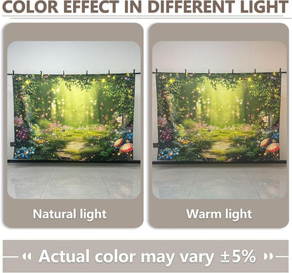10x8ft Enchanted Forest Photography Backdrop Fairy Garden Banner | Fairytale - Image 4