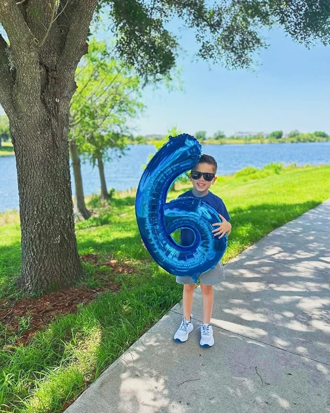 Numbers 25 Balloon 40Inch Blue Balloons - Image 2