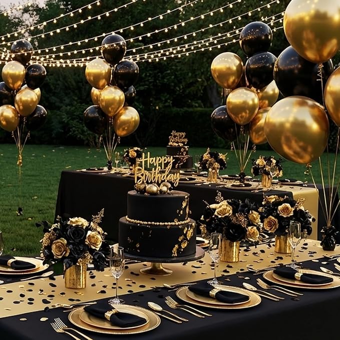 RUBFAC Metallic Gold Balloons 65pcs, 12 Inch Party Balloon - Image 5