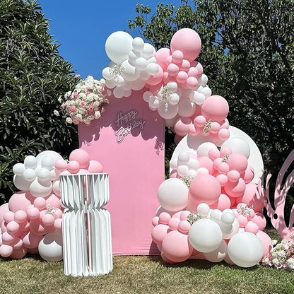 YMSZ Pink and White Balloons Arch Kit, Bridal Shower, Baby Shower, Valentines - Image 6
