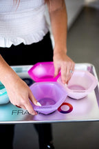 FRAMAR Connecting Hair Dye Bowl Set – Hair Color Bowls For Hairstylist, Salon Color Bowls, Hairstylist Essentials, Interlocking Feature – 7 Pack