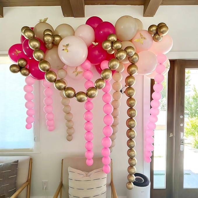 Pastel Pink Quick Link Balloons, Tails Balloon - Image 8
