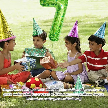 Green Number Balloons, Gaint Green Pixel Number 9 Balloon 40 Inch Dark green 9 - Image 4