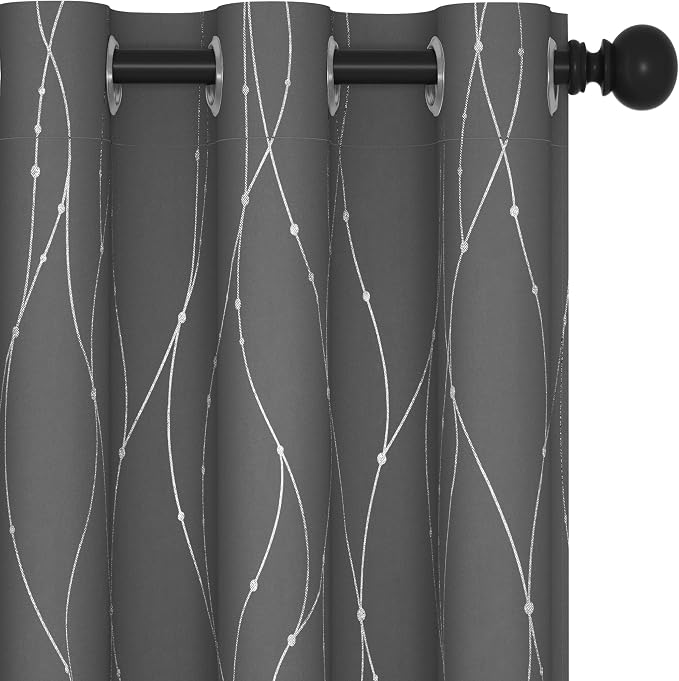 Deconovo Living Room Curtains 54 Inches Long, Thermal Insulated, Room Darkening by Unknown