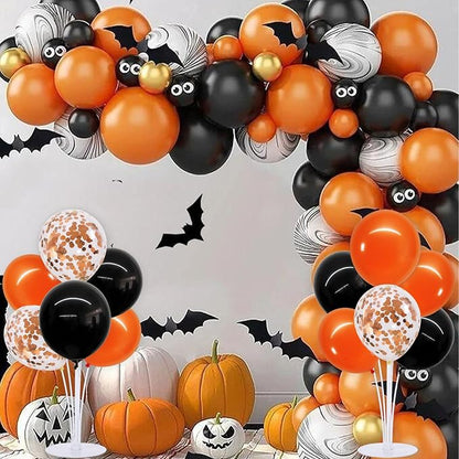 TONIFUL 4 Set Black Orange Balloons Stand Balloon Centerpiece - Image 4