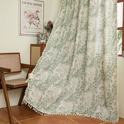 ENJOYBRIDAL Floral 84 Inch Curtains by ENJOYBRIDAL