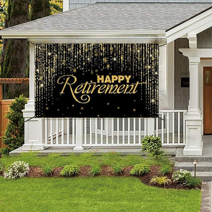 Happy Retirement Backdrop with 70.8"X43.3"，Large Happy Retirement Banner - Image 6
