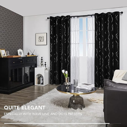 Deconovo Living Room Curtains 84 Inches Long, Thermal Insulated, Room Darkening - Image 6