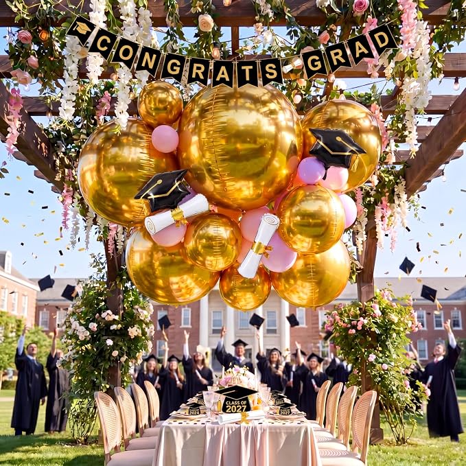 6 Pcs Giant Metallic Party Balloons, Birthday Wedding Baby Shower Christmas - Image 8