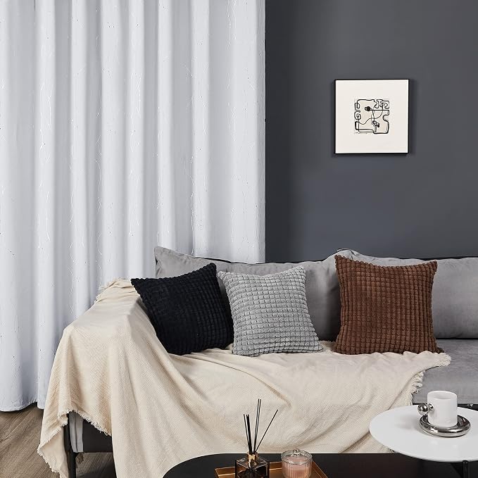 Deconovo Living Room Curtains 90 Inches Long, Thermal Insulated, Room Darkening - Image 4