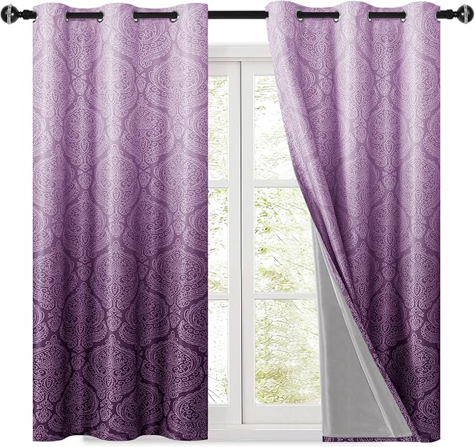 DWCN 100% Blackout Curtains for Bedroom 54 Inch Long - Image 9