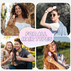 Mini Boar Bristles Hair Bursh, Travel Size Hair Brush for Women Men Kids, Protable Small Hair Brushes for Pockets Purses, Mini Hair Brush for Smooth Add Shine (1 Pack-White)