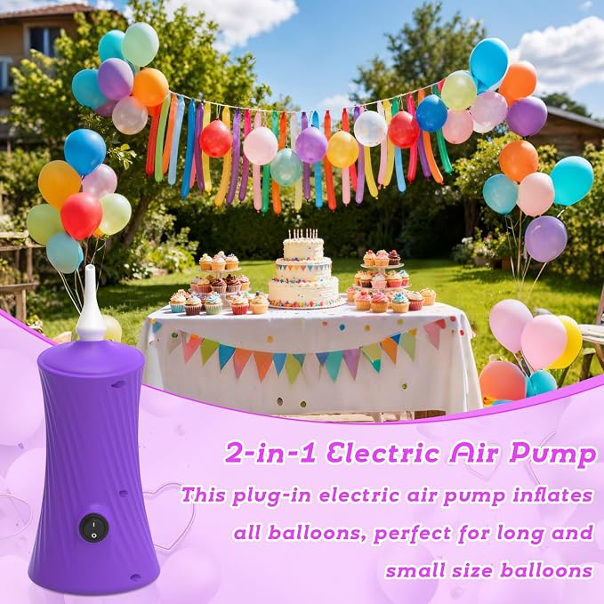 AXHJ 2-in-1 Balloon Pump Electric, Balloon Inflator - Image 8