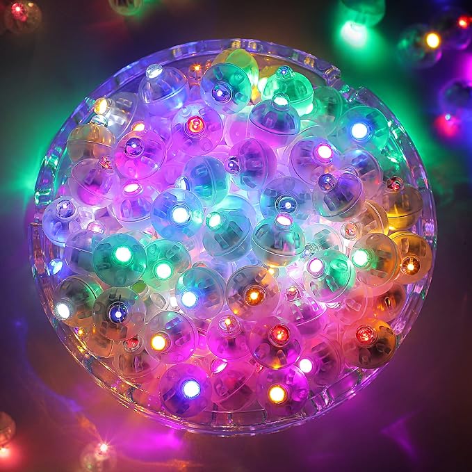 ZGWJ 50PCs Colorful Balloon Lights Mini, Battery Powered, Long Standby Time by ZGWJ