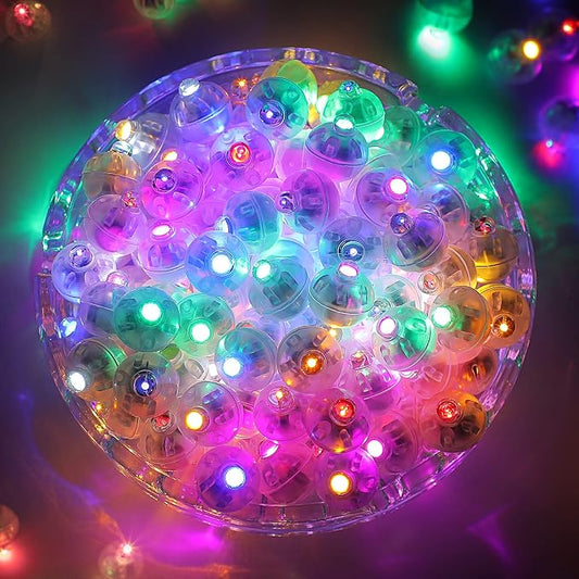 ZGWJ 100PCs Colorful Balloon Lights Mini, Battery Powered, Long Standby Time by ZGWJ
