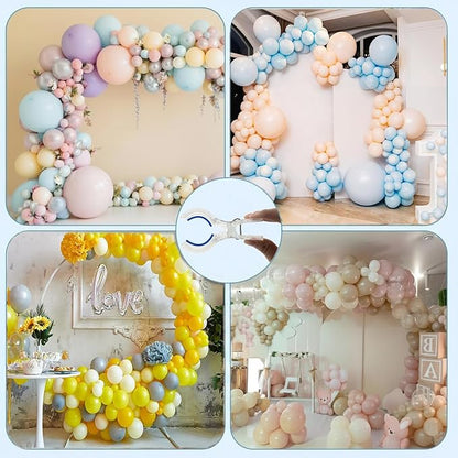 12 Pack Large Balloon Arch Clips, Transparent Spring Clamps - Image 4