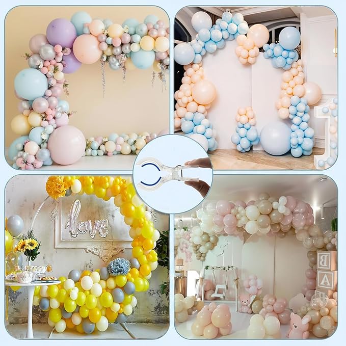 20 Pack Large Balloon Arch Clips, Transparent Spring Clamps - Image 4