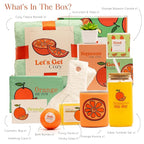 Self Care Package for Women – Thinking of You Self Care Kit, Orange Birthday Box for Her, Get Well Soon Basket, Spa Treat for Women, After Surgery Care Package, Thoughtful Gift Idea