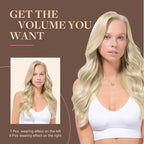 GOO GOO Clip in Hair Extensions Real Human Hair, Remy Human Hair Extensions Clip ins for Women, Natural Human Hair, 22inch 150g 9Pcs, 60A Platinum Blonde