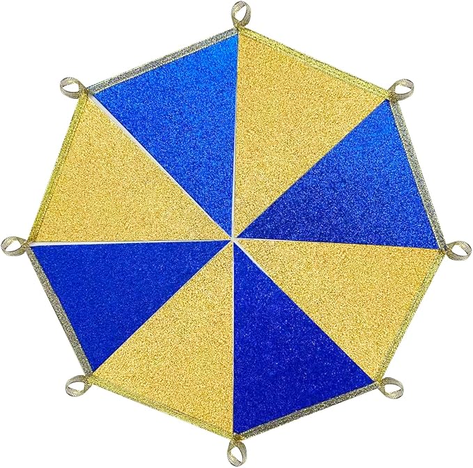 Royal Blue Gold Party Decorations Pennant Banner Flag Glitter Navy Blue and - Image 4