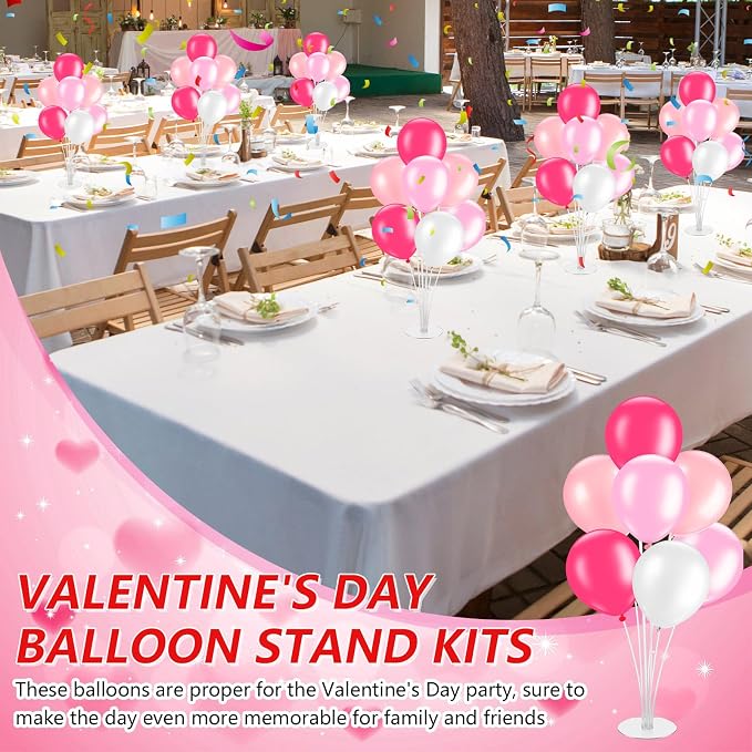 Gejoy 4 Set Pink Balloon Stand Kits - Image 5