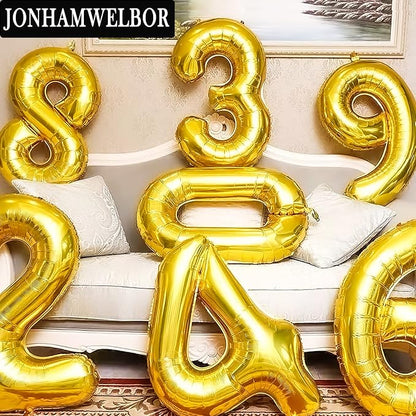 Jonhamwelbor 35 Gold Balloons 40 Inch Number 35 or 53 Big Giant Jumbo Huge Foil - Image 5
