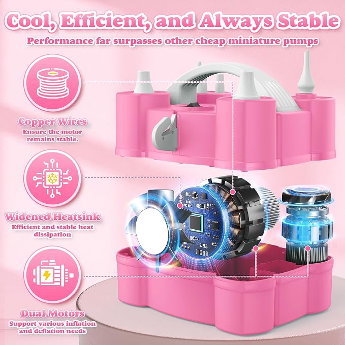 LooLaa Balloon Pump 4-in-1 Electric Balloon Inflator - Image 5