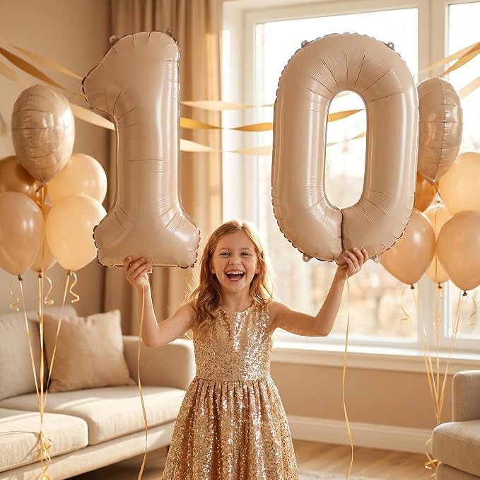 YPSelected 32 Inch Large Foil Helium Number Balloon Birthday Wedding Party 0-9 - Image 2