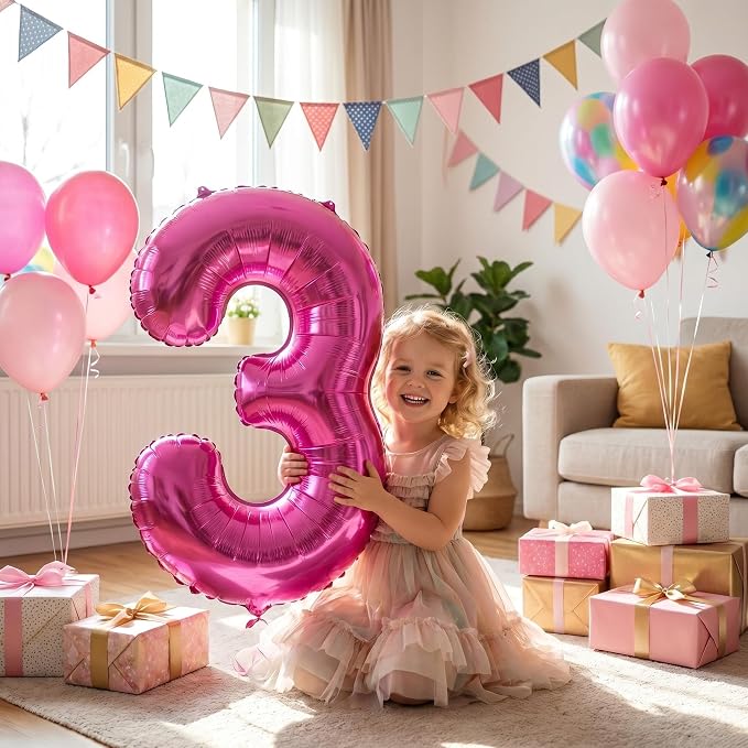 YPSelected 32 Inch Large Foil Helium Number Balloon Birthday Wedding Party 0-9 - Image 2