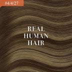 Ve Sunny Hair Extensions Ponytail Real Human Hair 80G Wrap Around Clip in Ponytail Hair Extensions Straight Extensions Human Hair for Women Medium Brown Balayage Ombre Caramel Blonde 14inch