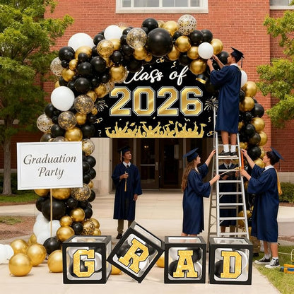 Graduation Decorations 2026, Balloon Arch Kit and Backdrop - Image 8