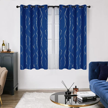 Deconovo Living Room Curtains 63 Inches Long, Thermal Insulated, Room Darkening - Image 2