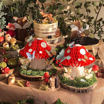 Civaner 6 Sets Enchanted Forest Decoration Fairy Party Decoration Woodland Tea - Image 2