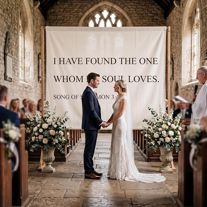 Chumia Christian Wedding Banner I Have Found The One Whom My Soul Loves Song of - Image 3