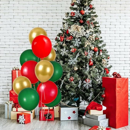 30 Pcs 18in Red Green Gold Latex Balloons - Image 8