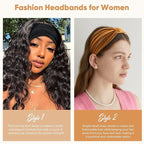 Yeshan Wide Headbands for Women Non Slip Turban Headband, Boho Elastic Headband Sweat Bands Yoga Hair Bands for Women's Hair，Pack of 8