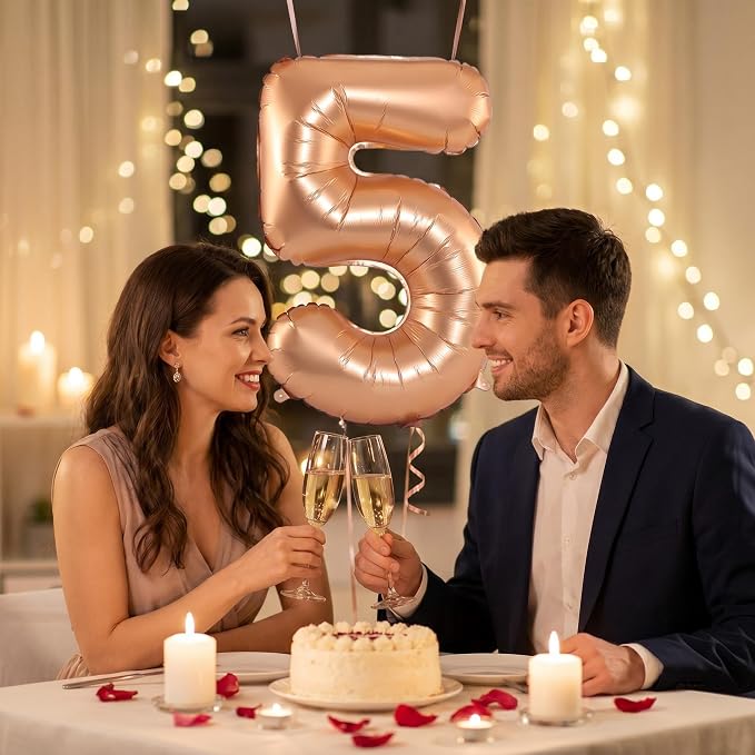YPSelected 32 Inch Large Foil Helium Number Balloon Birthday Wedding Party 0-9 - Image 3