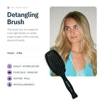 Gimme Beauty Detangling Brush - For All Hair Types - Paddle Scalp Brush - Thick Hair