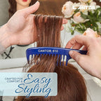 Cantor Lift Teasing Wide Tooth Comb - 2 Pack Chemical and Heat Resistant Detangler - Anti Static for All Hair Types - Durable and Lightweight