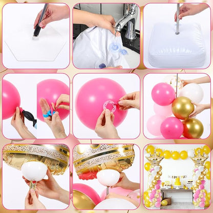 Kasyat 2 Sets Princess Party Balloon Column Stand Kit - Image 2