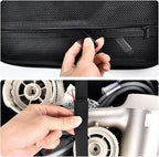 Hair Dryer Case for Shark HD112BRN & HD331 HyperAIR IQ 2-in-1 Concentrator, Storage Pouch for Dyson/Shark Flexstyle Styler Attachments and Clips, Black