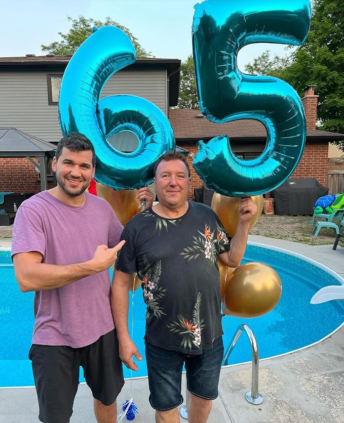 Light Blue Number 3 Balloon 40 Inch - Image 7